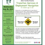 Family Forum: Transition Services & Employment Navigation