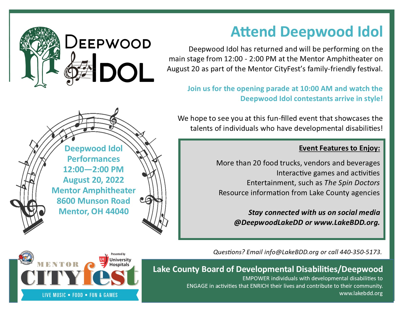 Deepwood Idol 2022