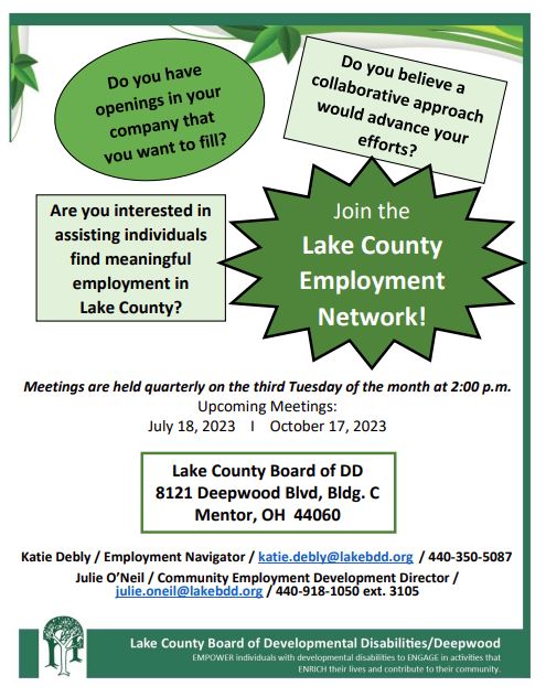 Lake County Employment Network Meeting