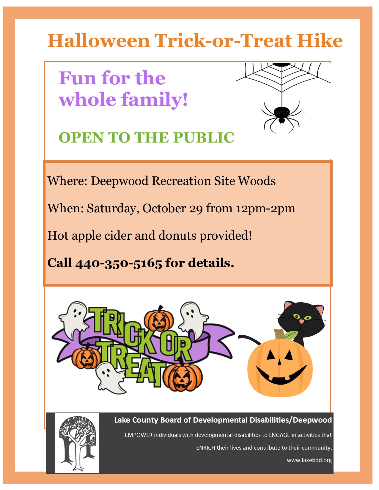 Halloween Trick-or-Treat Recreation Hike