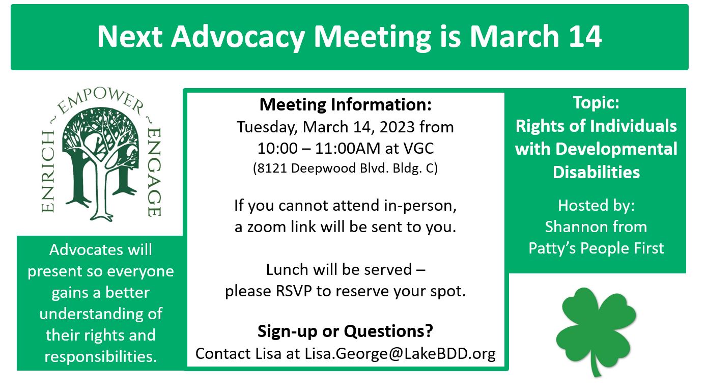 Lake County Advocacy Meeting