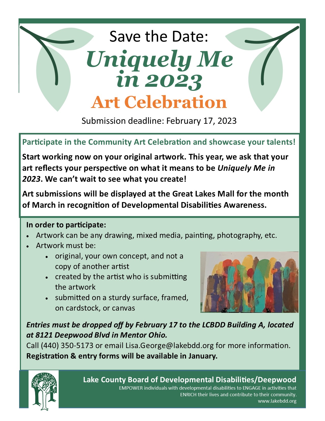 Art Submission Deadline For Community Art Celebration 2023