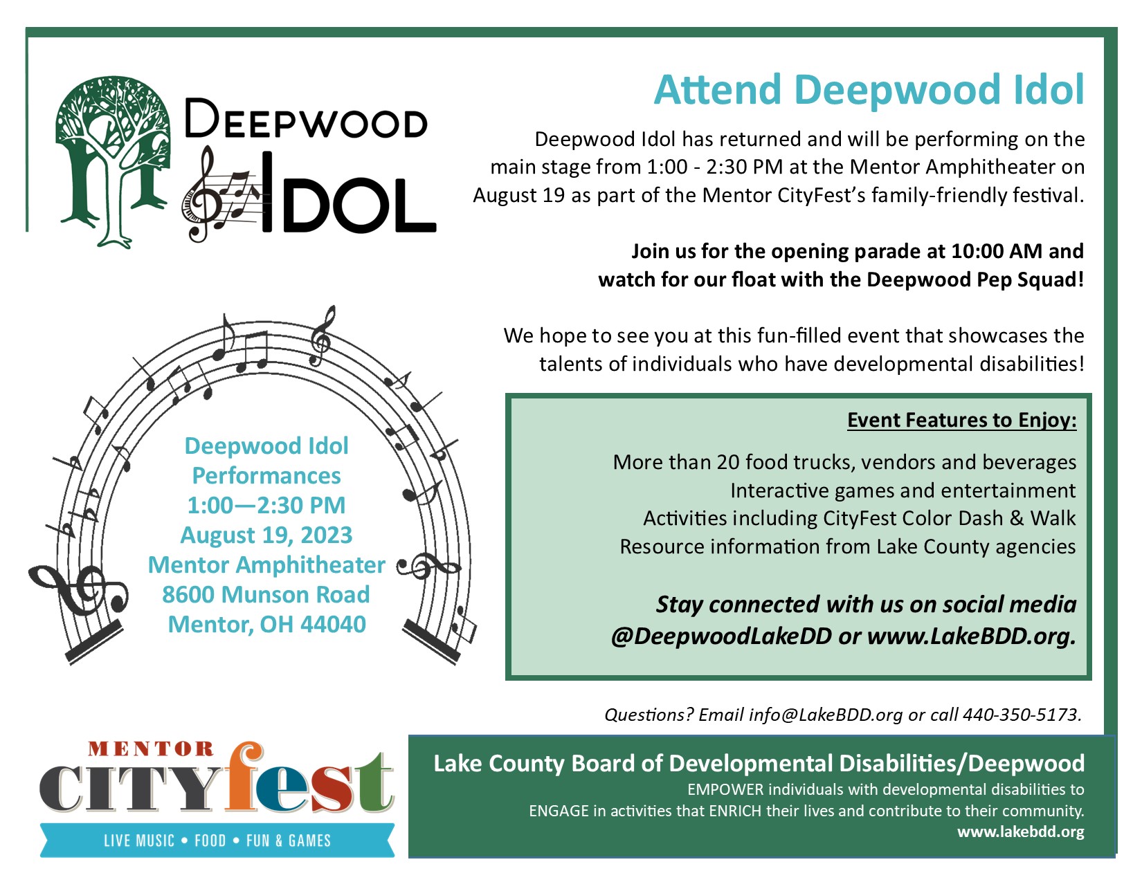 Deepwood Idol 2023