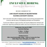 Business Advisory Council: Inclusive Hiring Meeting
