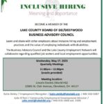 Business Advisory Council: Inclusive Hiring Meeting