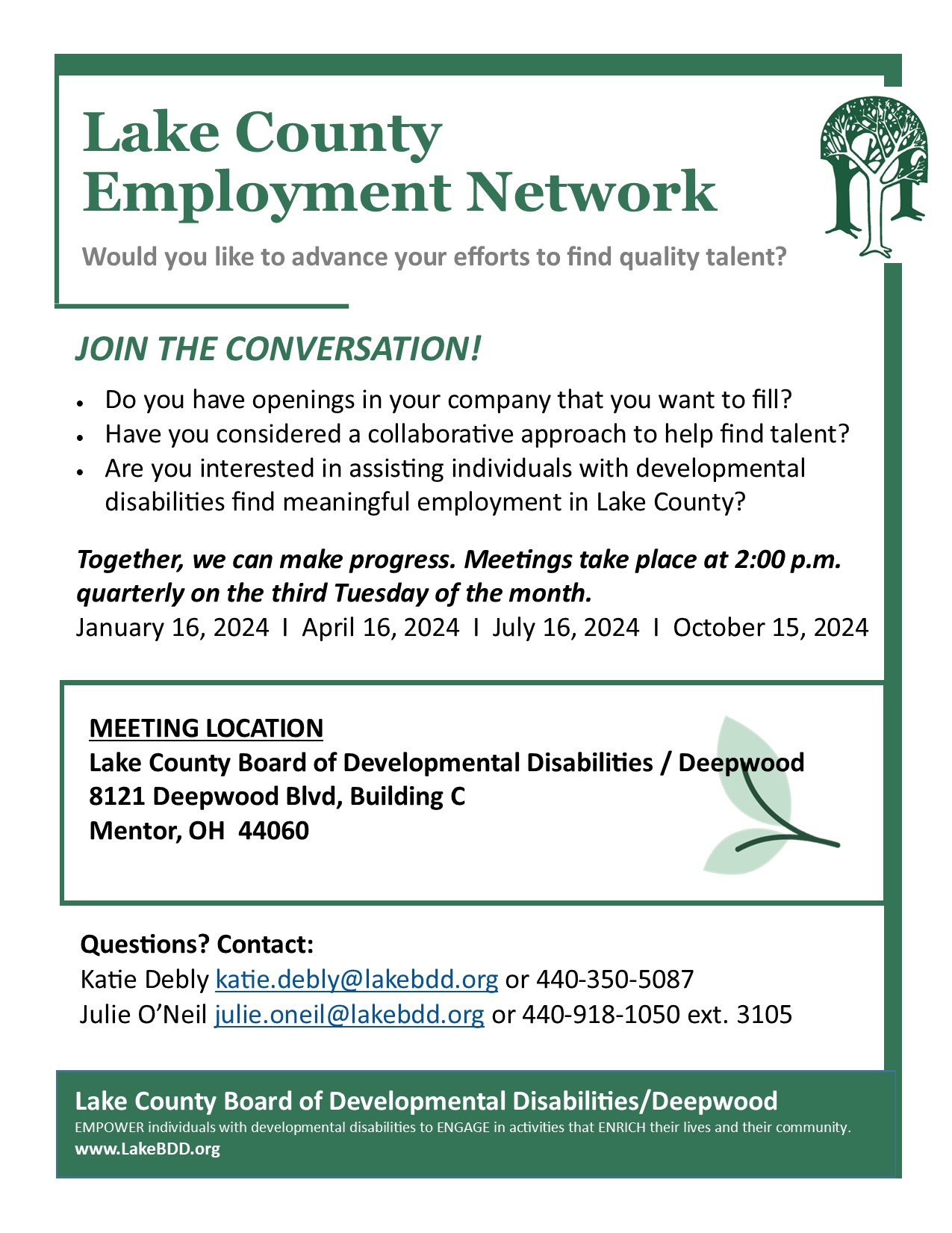 Lake County Employment Network Meeting