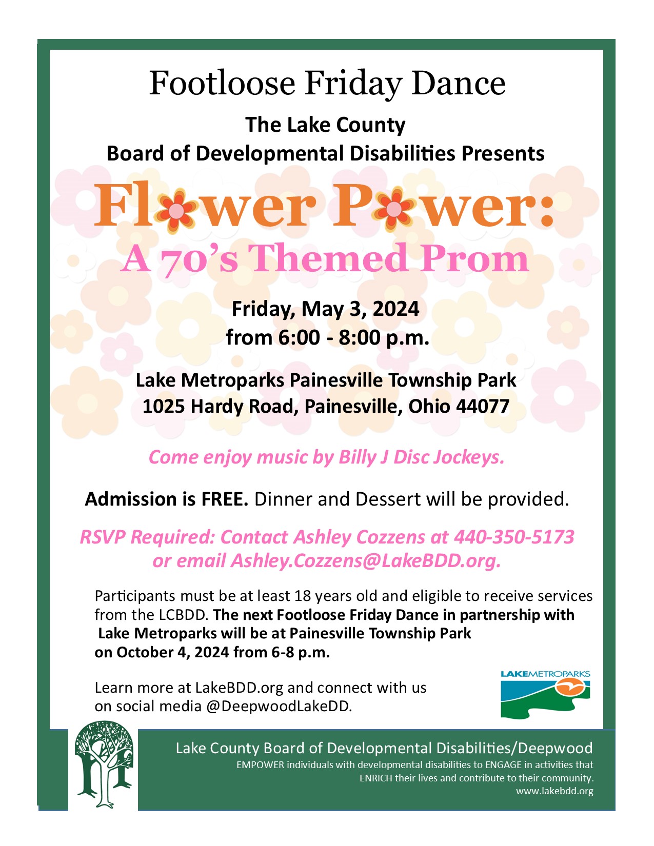 Footloose Friday Dance – Flower Power Prom