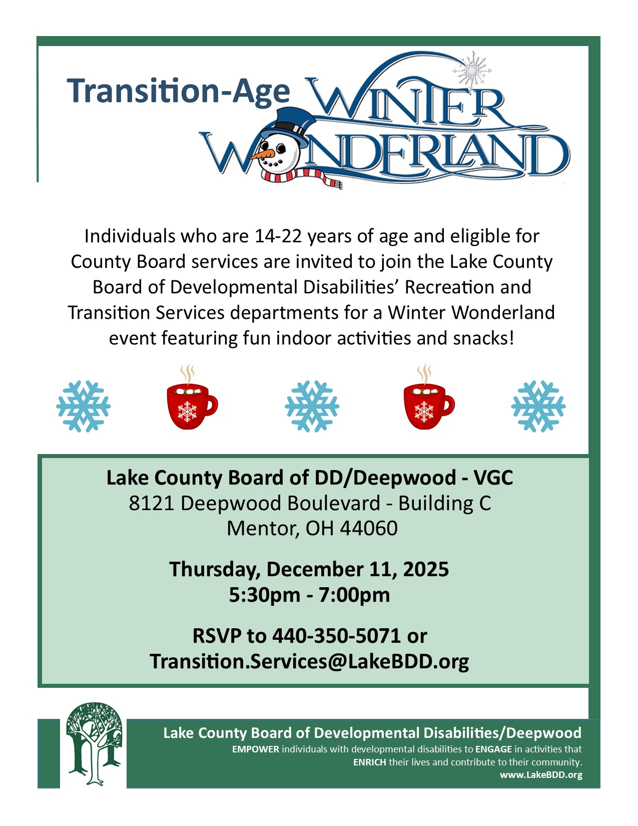 Winter Wonderland For Transition-Age Students