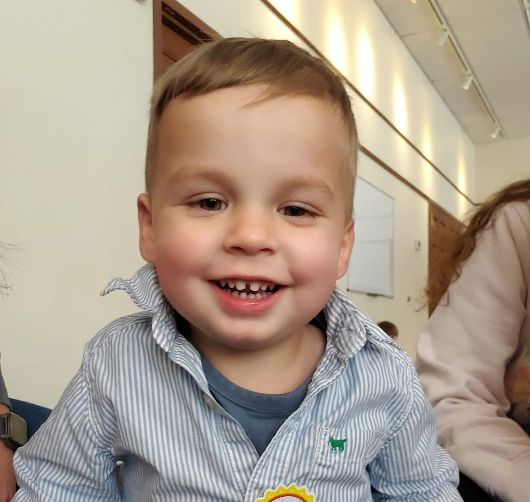 Toddler Boy Smiling.